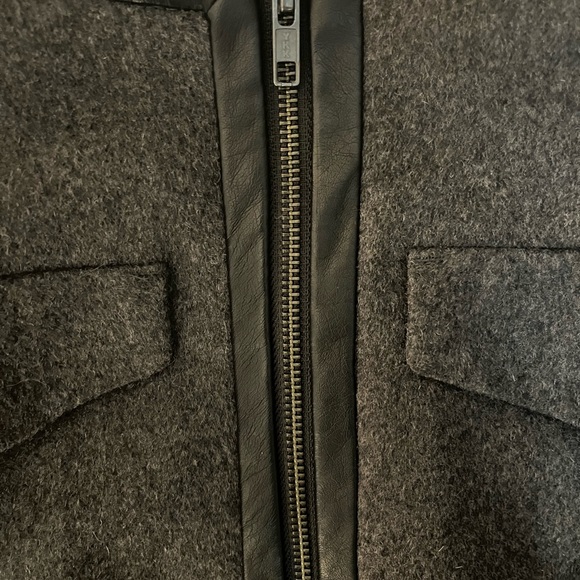 The Limited Womens Medium Blazer Zip Jacket Neutral Professional Gray Academia - Picture 4 of 8